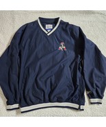 Vintage 90&#39;s Reebok New England Patriots Windbreaker Pull Over Size Large - $440.34 MXN