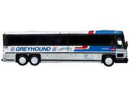2001 MCI D4000 Coach Bus Greyhound Canada Blue White w Red Stripes Vintage Bus - £48.77 GBP