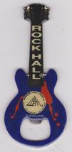 Rock &amp; Roll Hall Of Fame Guitar Bottle Opener Cleveland Ohio Magnet - £32.16 GBP