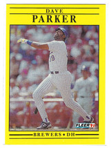 1991 Fleer #593 Dave Parker Milwaukee Brewers - £1.19 GBP