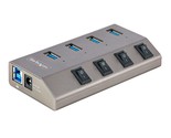 StarTech.com 4-Port Self-Powered USB-C Hub with Individual On/Off Switch... - £69.26 GBP