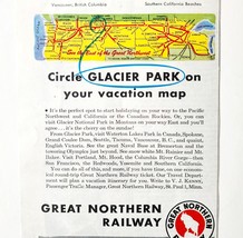 1947 Great Northern Railway Advertisement Railroad Train Glacier Park DW... - $465.81 MXN