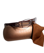 Gucci Eyeglasses Frame Iogo crystals GG 2811 Wine red Full Rim women cas... - $170.00