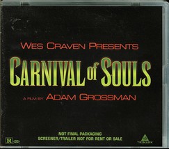 Carnival Of Souls Wes Craven Dvd Promo Screener Trimark Video - £15.94 GBP