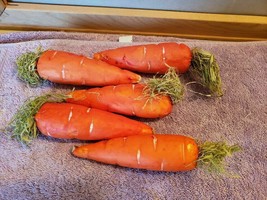 5 Easter Spring Garden Orange Carrots Rabbits Styrofoam 5&quot; Free Shipping - $15.83