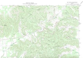 Rio Frio Quadrangle Texas 1969 USGS Topo Map 7.5 Minute Topographic - $23.99