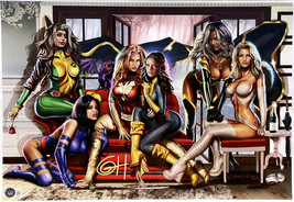 Greg Horn Signed 13x19 Women of X-Men Limited Edition Lithograph BAS - £53.33 GBP