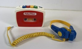 Vintage Fisher Price 1991 Portable Cassette Player & Headphones  | Works | - $59.39