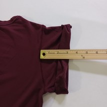 Lululemon “Breathe Deeply” Women’s Garnet Burgundy Roll Around T-Shirt Chest 36" image 10