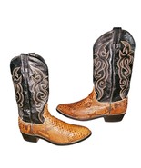 DAN POST Men&#39;s Sz 11 EW GENUINE PYTHON Leather Cowboy Boots EXOTIC RARE - $3,324.72 MXN