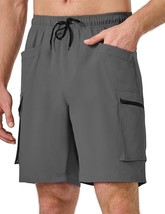 Pausel Men'S Hiking Cargo Shorts Quick Dry Lightweight Athletic Golf Shorts With - £31.96 GBP