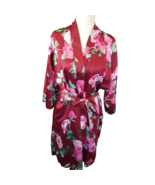 Pink Floral Robe Women Small Apt 9 Intimates Kimono Lightweight Belted F... - £15.67 GBP