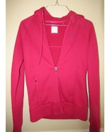 Oakley Womens XS Extra Small Full Zip Hoodie Pink Chest Logo - £9.34 GBP