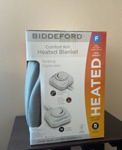 Biddeford QUEEN Size Electric Heated Comfort Knit Soft Blanket - 84”x90” Gray - $94.95