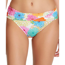 Bleu Rod Beattie Floral Fresh Picks Sarong Bikini Bottom Size 12 White New - $29.65