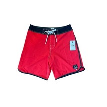Quiksilver Men OR Scallop 18&quot; Board Shorts Red Size 38 - $24.75
