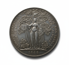1845 Baviera Luis I nacimiento real arte conmemorativo medalla Restrike - €11,49 EUR