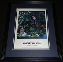 2011 Absolut Wild Tea 11x14 Framed ORIGINAL Vintage Advertisement  - £27.21 GBP