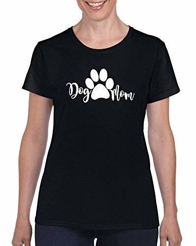StickerDad Dog Mom V3 Custom T-Shirt (Ladies Medium, Black) - $13.85
