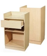 Wood Cash Register Stand, Adjustable Shelf, Drawer, 24&quot; W X 38&quot; H X 18&quot; ... - $246.94 CAD