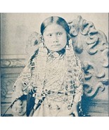 1891 Standing Holly Sitting Bull Daughter Plate Print Victorian Indian W... - $570.99 MXN