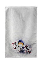 Betsy Drake Blue Bird &amp; Snow Beach Towel - £55.25 GBP