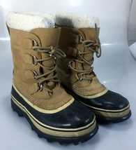 Sorel Womens 7 Caribou Winter Duck Boots Buff 5.5UK 38 2/3 EU NL1005-280 - £66.04 GBP