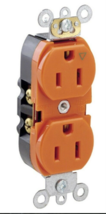 Leviton 285-05262-01G 15 Amp Orange Duplex Receptacle - $23.33