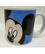 Disney Smiling Mickey Mouse 10 Oz Mug Blue White - $12.43 CAD