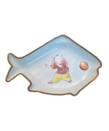 Vintage Painted Enamelware Figural Fish Ashtray Trinket Tray China - £15.76 GBP