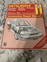 Haynes 68020 Mitsubishi Repair Manual Cordia Tredia Precis Mirage Galant... - $9.89