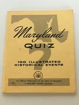 Maryland Quiz Book 100 Illustrated Historical Events State Facts Vintage Booklet - £9.43 GBP