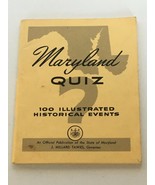 Maryland Quiz Book 100 Illustrated Historical Events State Facts Vintage... - £9.47 GBP