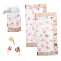 Baby Security Lovey Blankets| Unisex Softest Breathable Bamboo Cotton Muslin Sec - £28.76 GBP