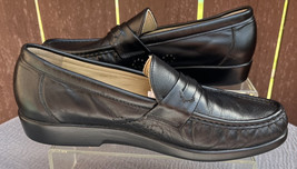 Women&#39;s SAS Black Loafers Leather Comfort/Casual Shoes 9W Made in USA - $44.00