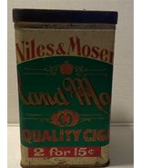 Vintage Niles &amp; Moser Hand Made Cigar Tin - $525.29 MXN