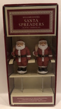 NEW Williams Sonoma Santa Knife Spreaders Boxed Set of 2 Christmas Holiday - £12.36 GBP