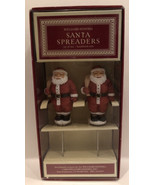 NEW Williams Sonoma Santa Knife Spreaders Boxed Set of 2 Christmas Holiday - £12.13 GBP