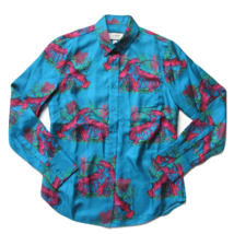 NWT J.Crew Collection Silk-twill Shirt in Ultramarine Red Lobster Print Top 8 - £56.07 GBP