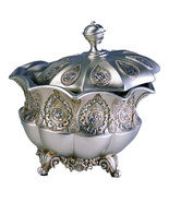 Royal Silver Jewelry Box - 8&quot; Tall Polyresin - $1,375.21 MXN