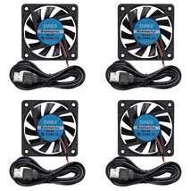 4-Pack Usb Brushless Cooling Fan 60Mm X 10Mm Usb Fan 5V Dc Brushless Cooling Fan - £14.46 GBP