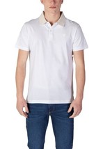Guess Men Polo White Designer Shirt Logo 2025 Collection - $1,291.83 MXN