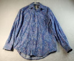 Panhandle Pearl Snap  Button Up Shirt men Size Small Paisley  Long Sleeve - £16.43 GBP