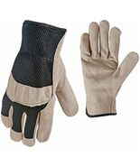 True Grip 99142-26 Suede Cowhide Leather Palm Work Gloves, Medium - $34.28 CAD