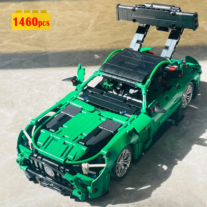 1460pcs 1:14 Technical City Supercar MOC Racing Car AMG Model Assembling - £71.91 GBP