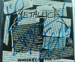 Autographed Signed by ALL 4  METALLICA  &quot;Whiskey in the Jar&quot; CD  Single ... - £310.08 GBP