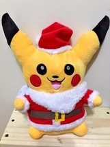 Santa Pikachu Pocket Monster Cosplay Pokemon 30cm Plush Perfect Christmas Gift - £20.08 GBP