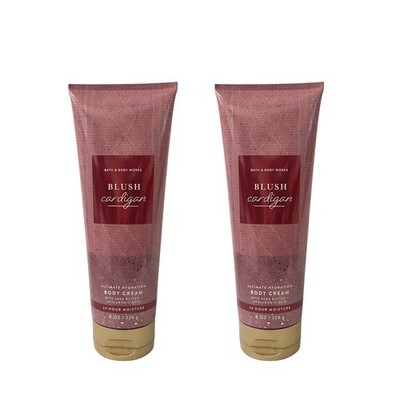 Bath &amp; Body Works Blush Cardigan Body Cream 8 fl oz 2 Pack - $33.66