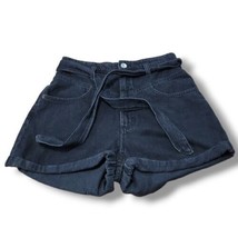 Zara Shorts Size 10 W30&quot; x L2&quot; Denim Shorts Jean Shorts High Rise Shorts Cuffed  - £25.66 GBP