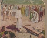 Vtg Stereoview Christ at the Cross In Final Moments Before Crucifiction - $13.32